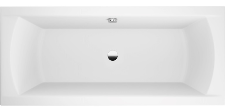 Polimat Ines Rechteckige Badewanne 180x80 cm weiß 00720