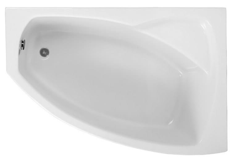 Polimat Frida Eckbadewanne 150x90 cm rechtsseitig weiß 00273