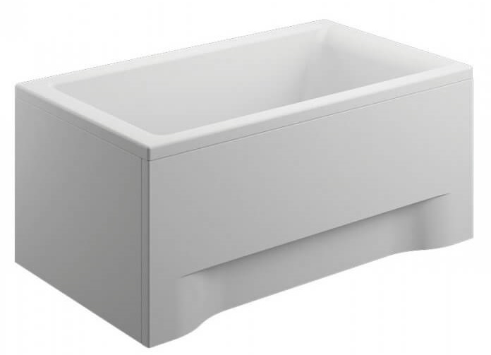 Polimat Capri Rechteckige Badewanne 120x70 cm weiß 00705