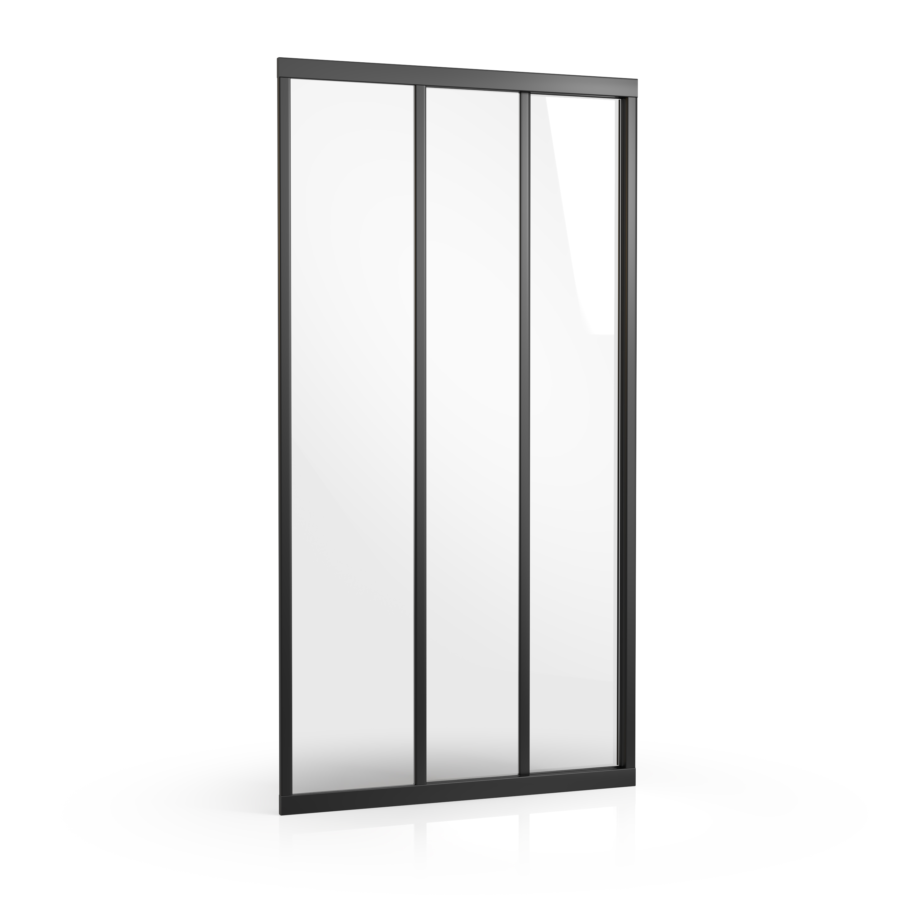 Ravak Supernova Duschtüren 100 cm Schiebe- schwarz Matte/durchsichtiges Glas 00VA03R2Z1