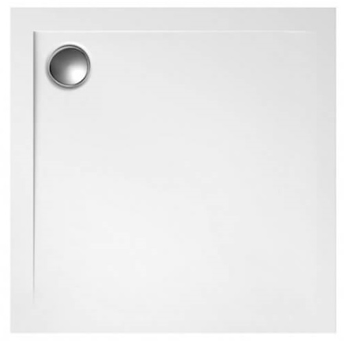Polimat Geos Quadratische Duschwanne 100x100 cm weiß 00426