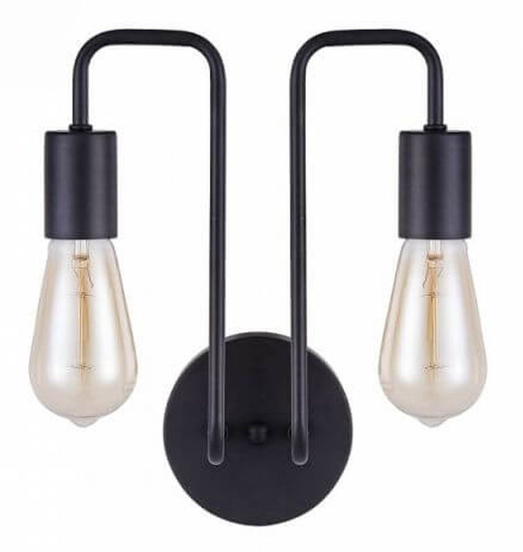 Maytoni Gilbert Wandleuchte 2x60 W schwarz T532WL-02B