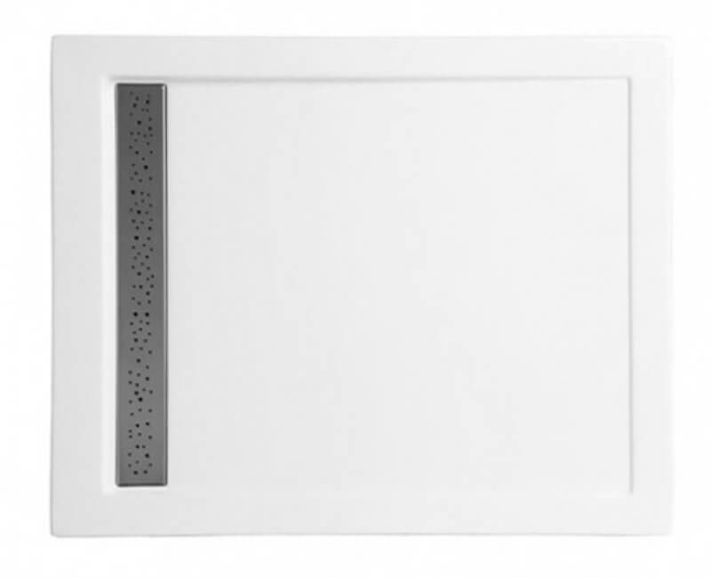 Polimat West Rechteckige Duschwanne 140x80 cm weiß 00541