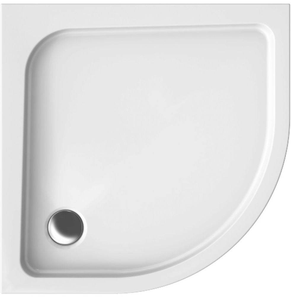 Polimat Pako Halbrunde Duschwanne 80x80 cm weiß 00094