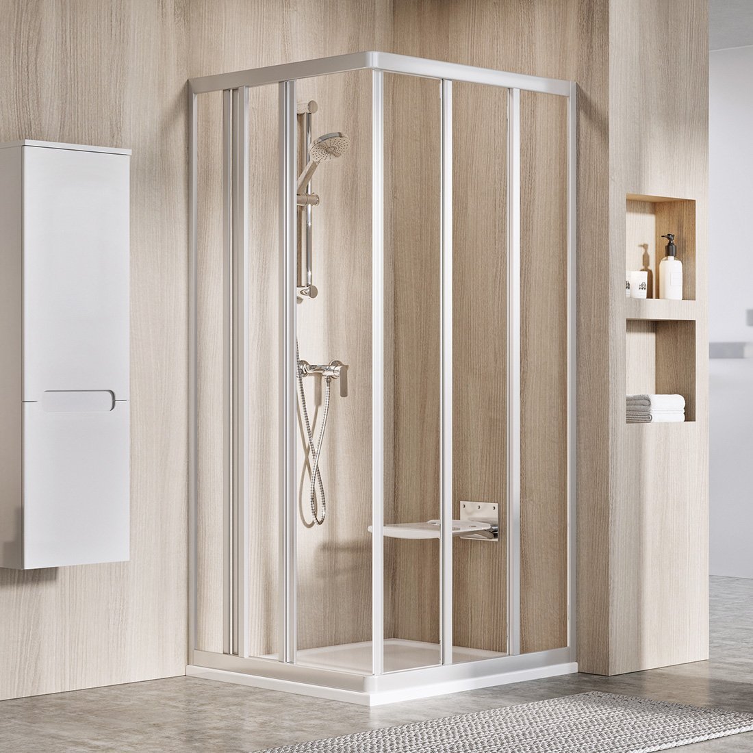 Ravak Supernova Duschtüren 75 cm Schiebe- satin Matte/durchsichtiges Glas 15V30UR2Z1