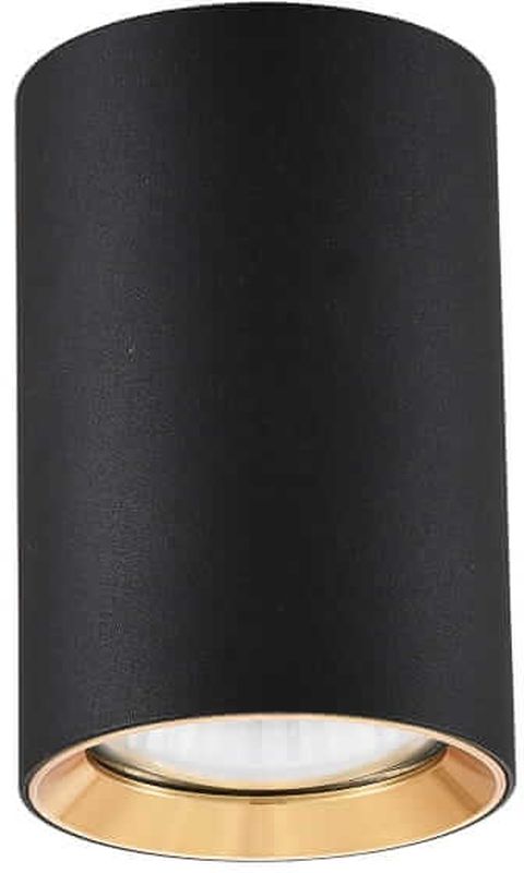 Light Prestige Manacor deckenlampe 1x50 W schwarz-gold LP-232/1D-90BK/GD