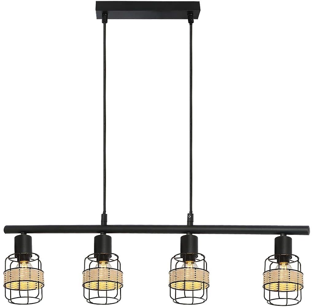 Rabalux Indiana Pendelleuchte 4x25 W schwarz 5284