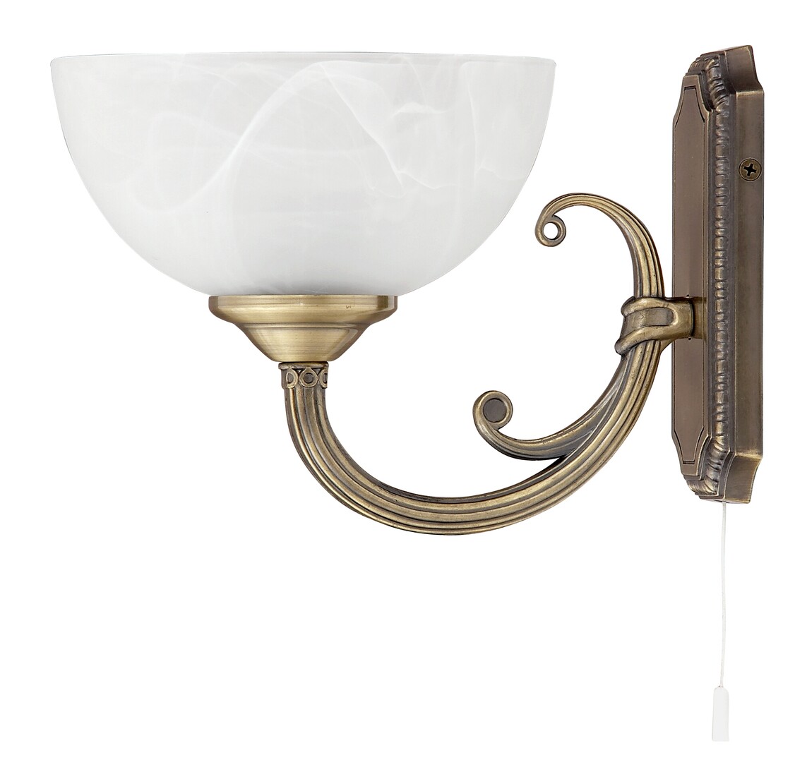 Rabalux Marlene Wandleuchte 1x40 W braun-alabaster 8541