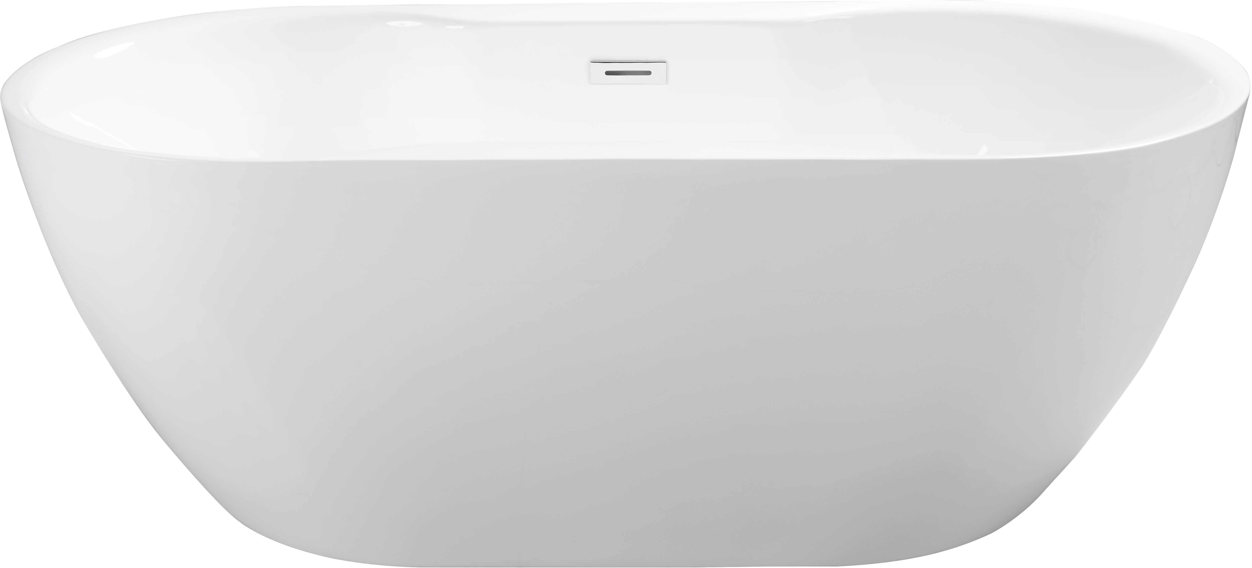 Besco Navia Freistehende Badewanne 140x75 cm oval weiß #WAS-140-N