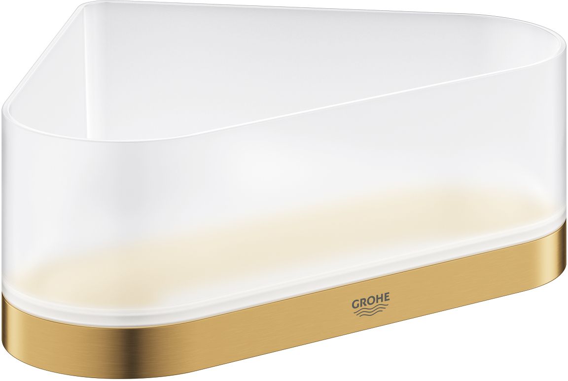 Grohe Selection Eckregal 20 cm weiß-gold 41038GN0
