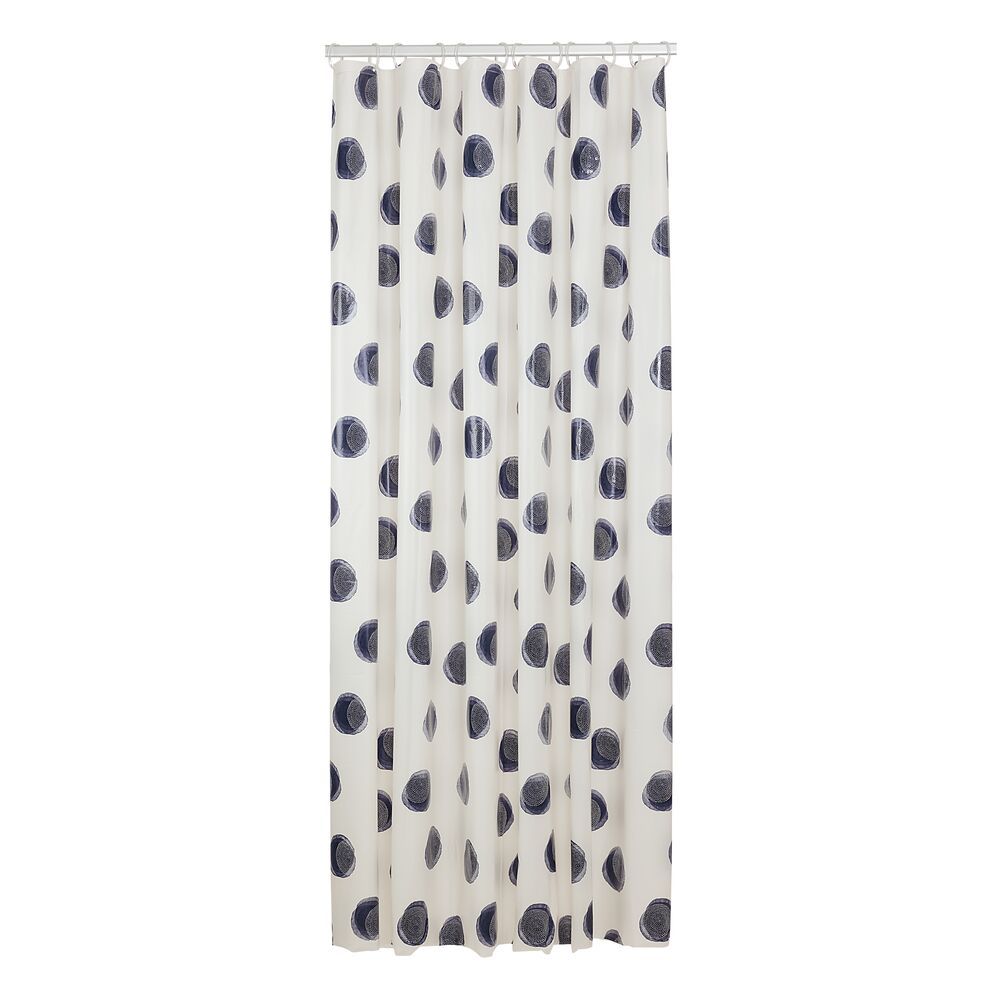 Sealskin Mood Duschvorhang 200x180 cm weiß-blau 800145