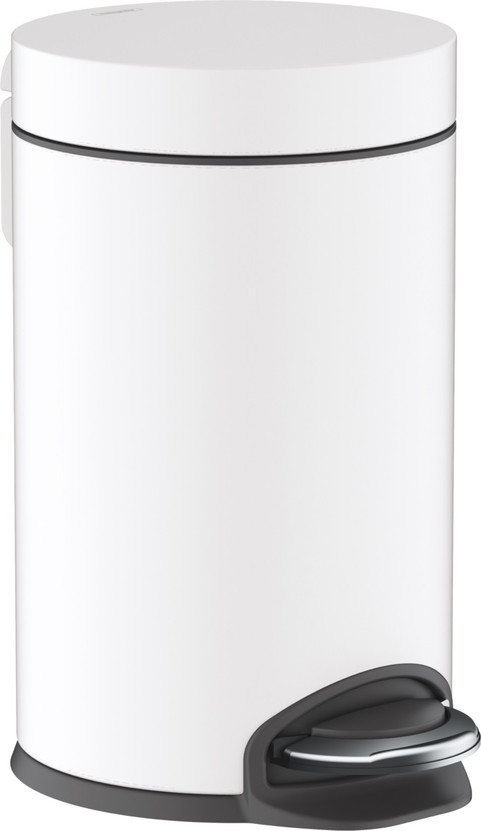 Hansgrohe AddStoris Papierkorb 3 l weiß-schwarz 41775700