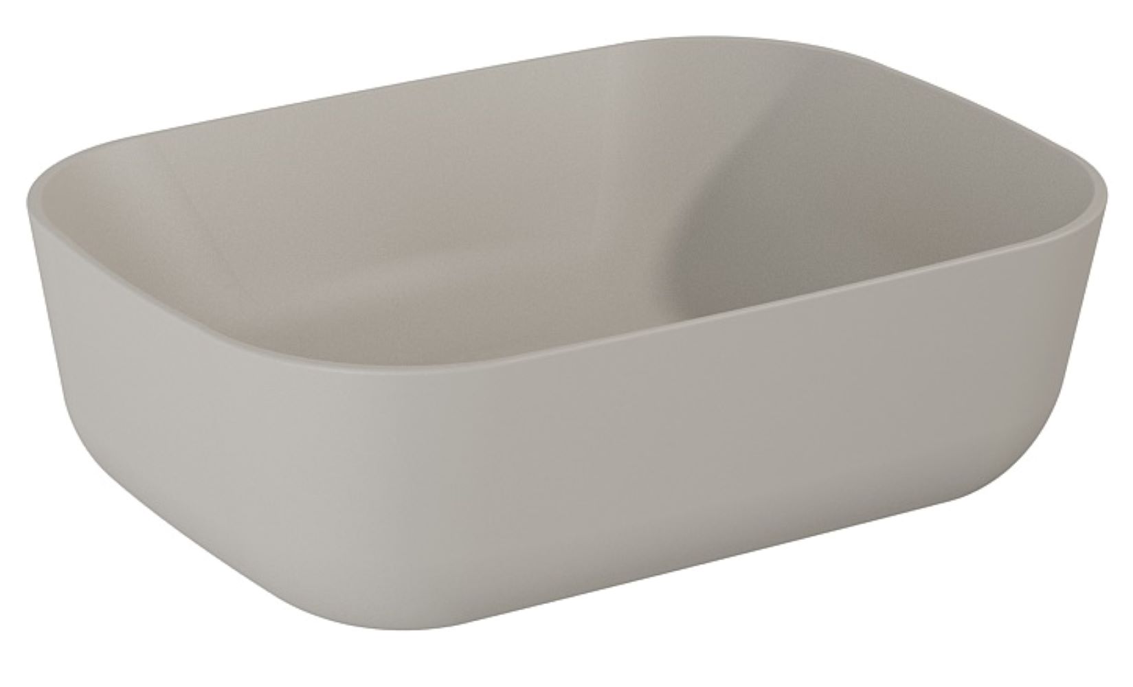 Elita Reni Waschbecken 45x32.5 cm rechteckig Aufsatzwaschbecken braun/beige matte RE040460037020