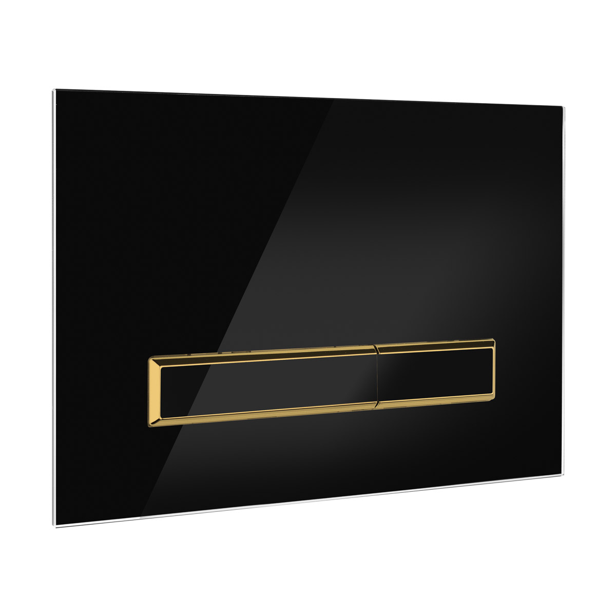 Oltens Torne Betätigungsplatte für Toilette mattschwarz/mattgold/mattschwarz 57202300