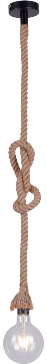 Just Light Rope Pendelleuchte 1x15 W schwarz-braun 15481-18