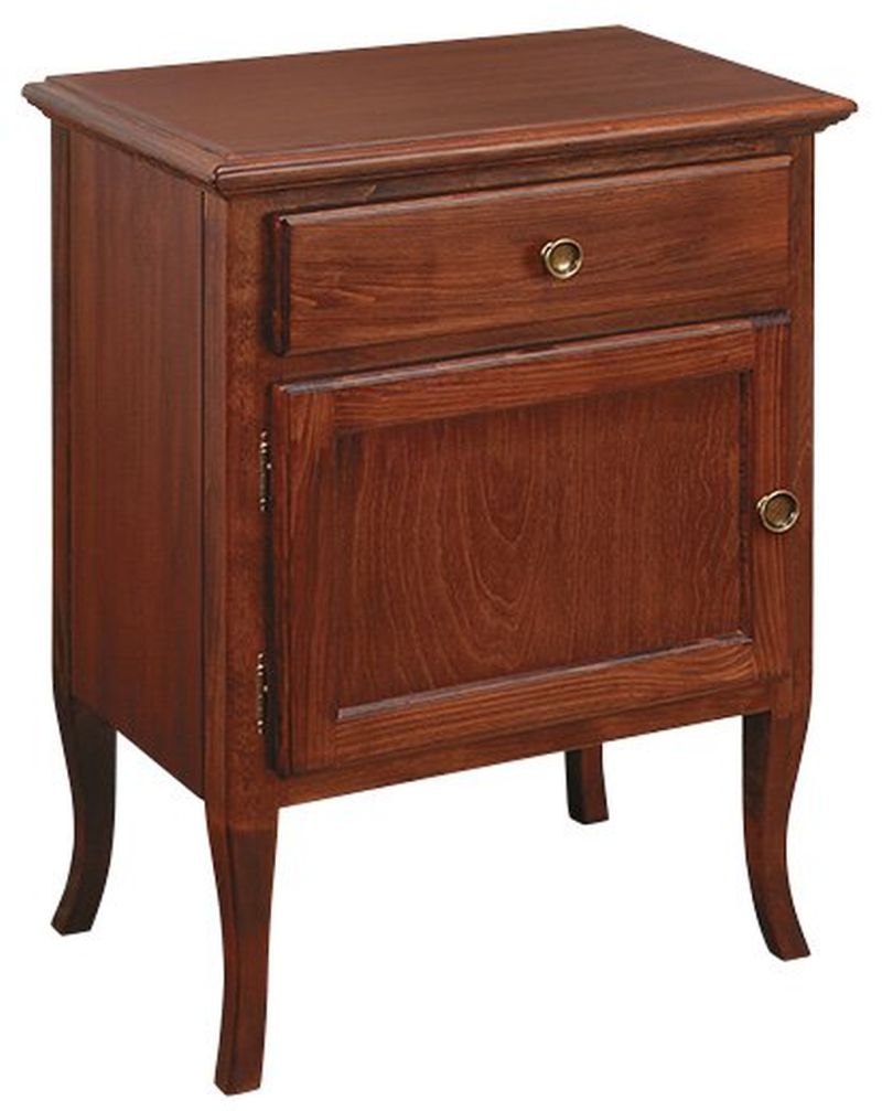 Sapho Retro Badschrank 58.5x37.5x80 cm Seitenschrank stehend buche 1713