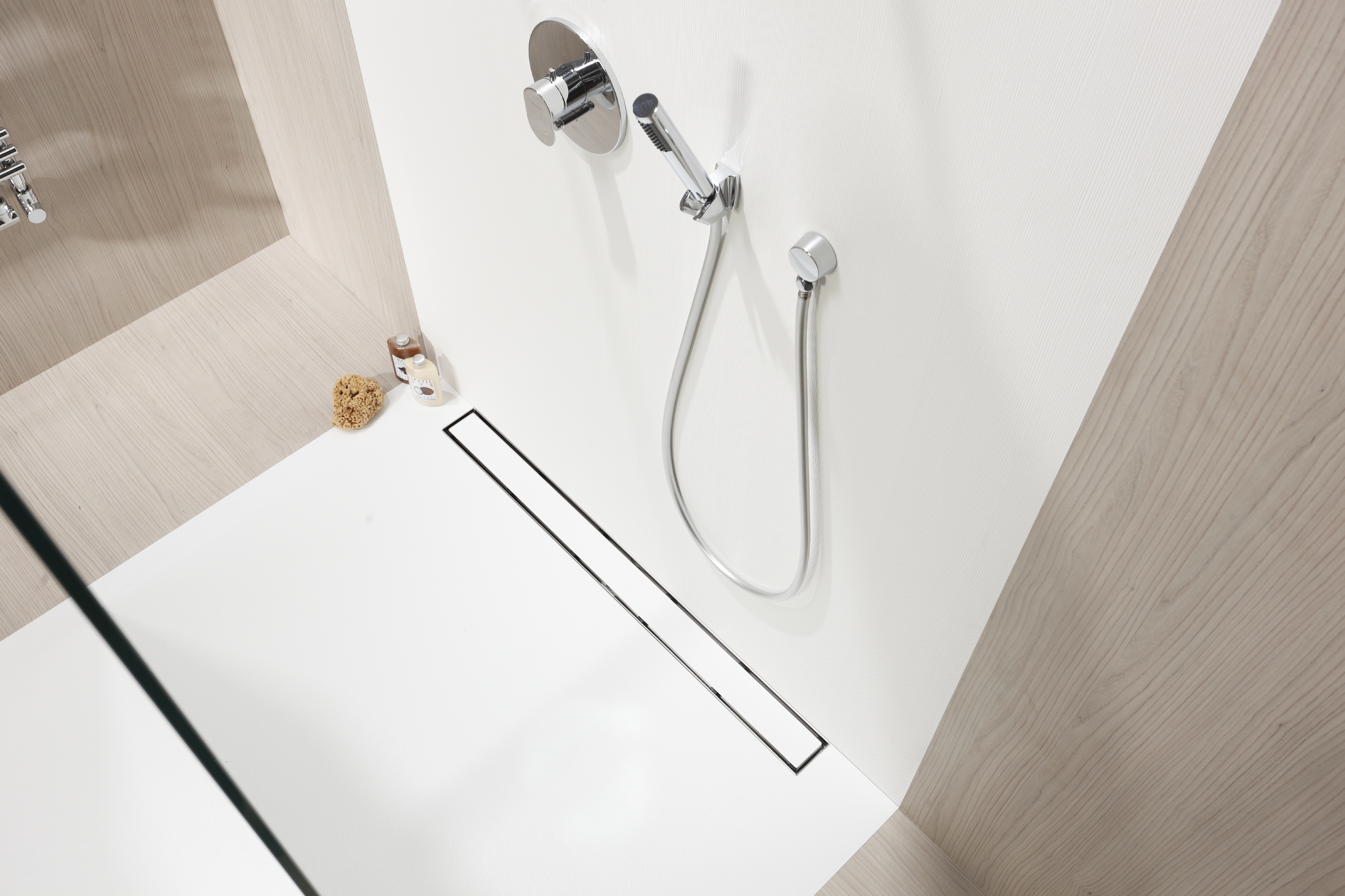 ACO ShowerDrain C Duschrinne Abdeckung 108.5 cm stahl 9010.88.86