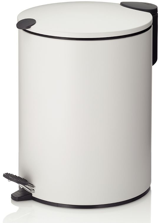 Kela Mats Papierkorb 5 l weiß-schwarz 23701