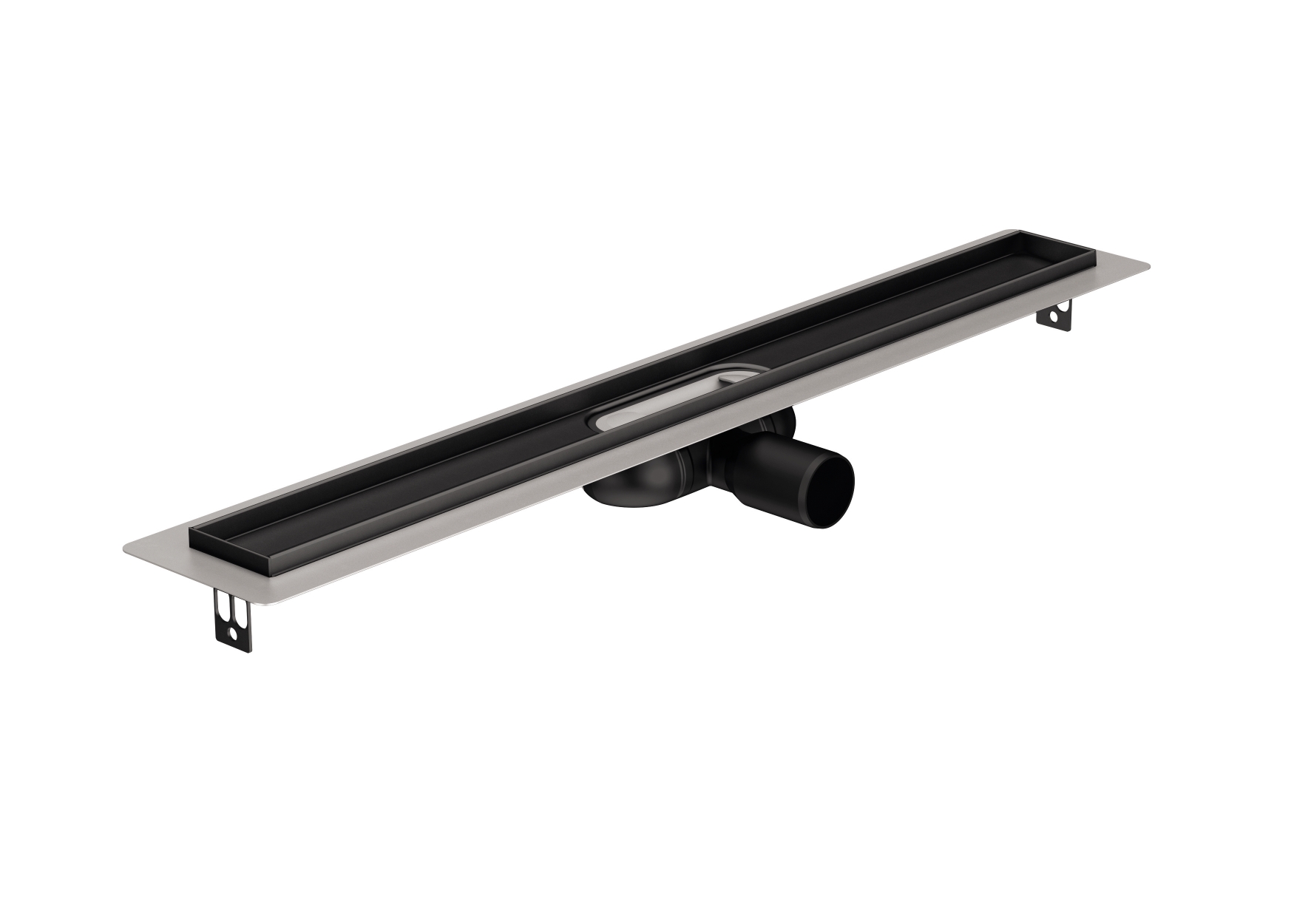 ACO ShowerDrain C Black Linearablauf mit Rost 78.5 cm schwarz 9010.91.09