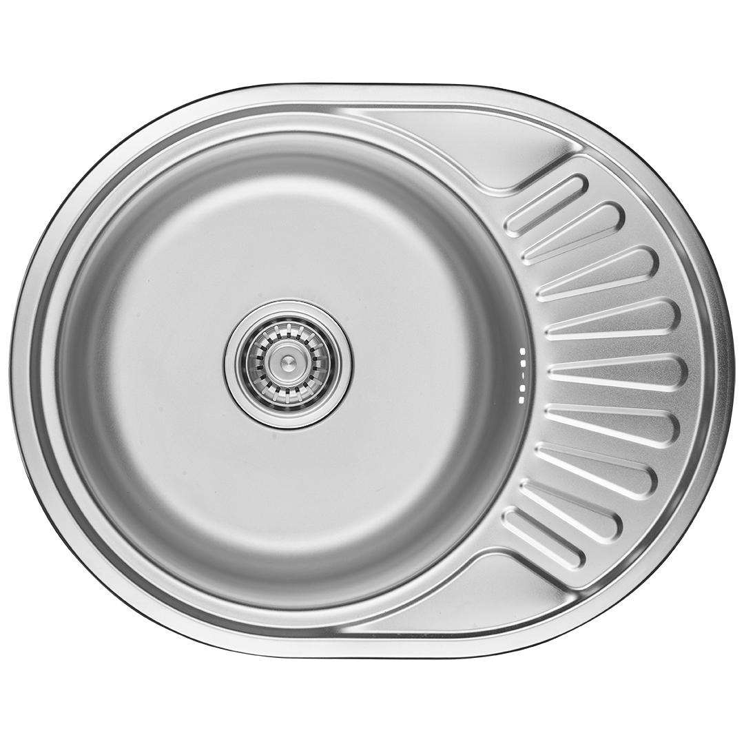 Kuchinox Normal Edelstahlspüle mit Siphon 57x45 cm SGN083T