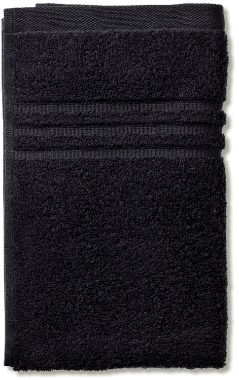 Kela Leonora Handtuch 50x30 cm Baumwolle schwarz 23425