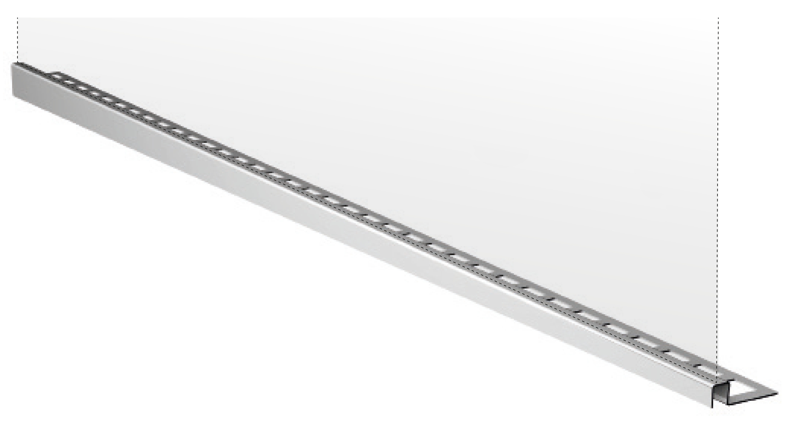 ACO ShowerDrain C Streifen, der den Hang formt 100 cm stahl 9010.72.62