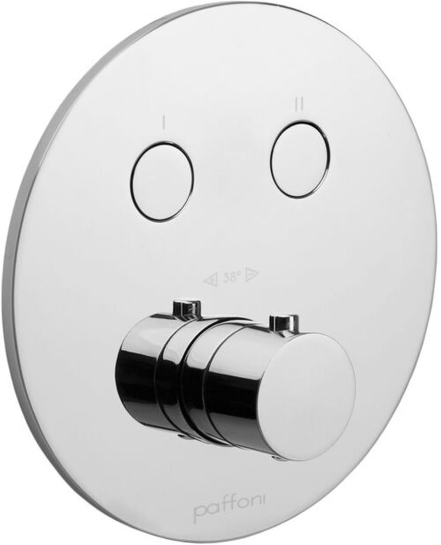 Paffoni badewannen- und duscharmatur Unterputz mit Thermostat chrom CPT018CR