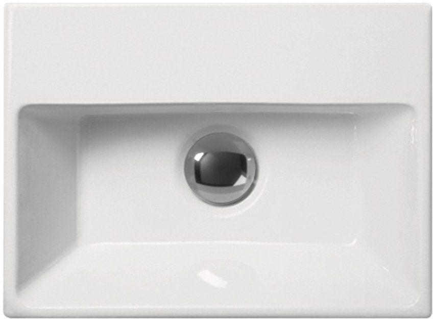 GSI Norm Waschbecken 35x26 cm rechteckig Klassisch weiß glanz 8650111