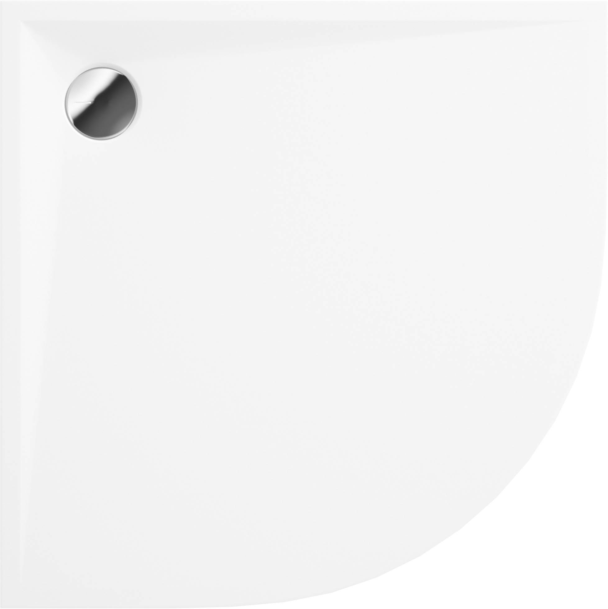 Deante Kerria Plus Halbrunde Duschwanne 80x80 cm weiß KTS_054B