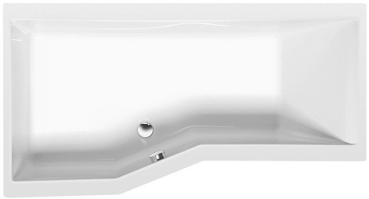 Polysan Versys Eckbadewanne 160x84 cm linksseitig weiß 14611