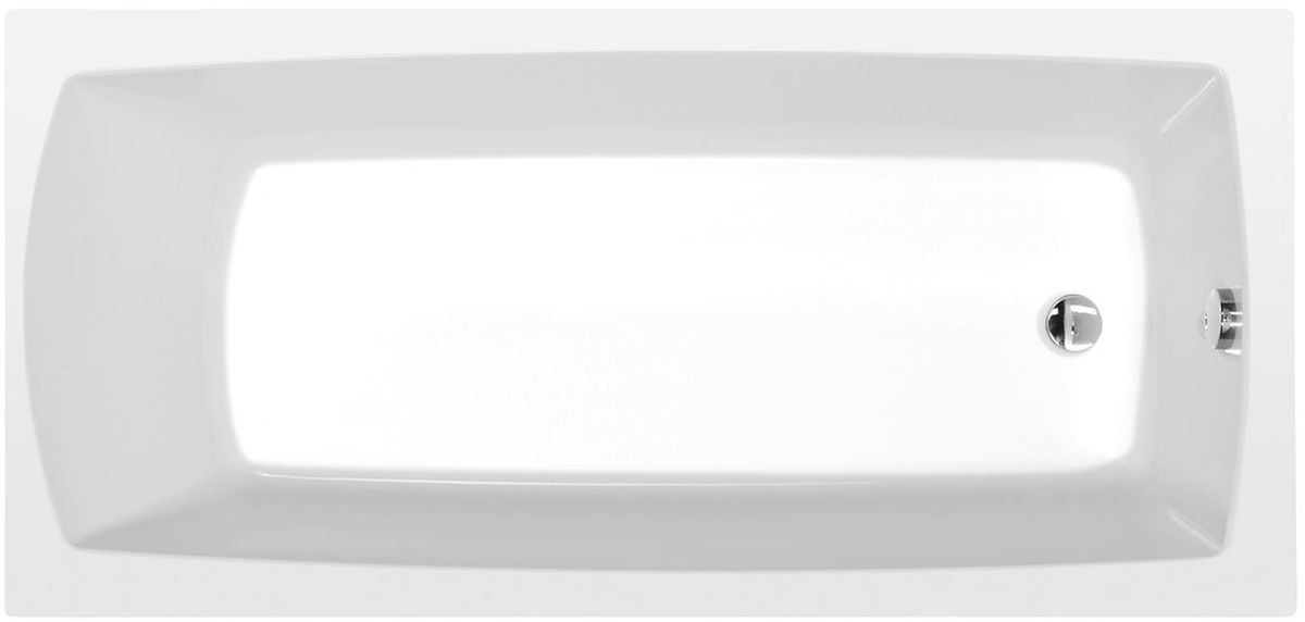 Polysan Lily Schlanke rechteckige Badewanne 150x70 cm weiß 72273S