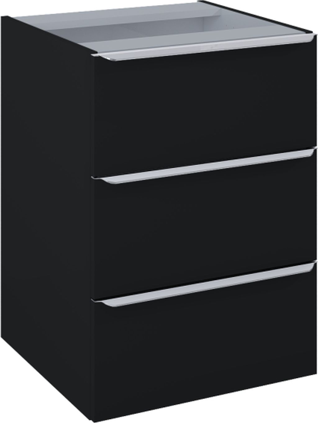 Elita Lofty Badschrank 50x48.7x69.5 cm Seitenschrank hängend schwarz RE080500127160