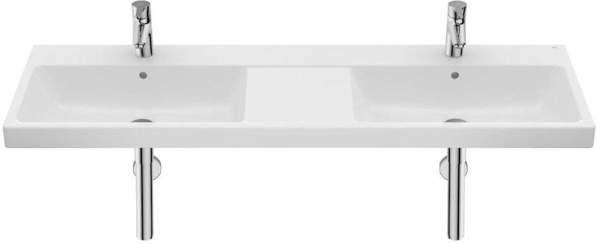 Roca Gap Waschbecken 140x46 cm rechteckig Klassisch-Doppelt weiß glanz A3270MUS00