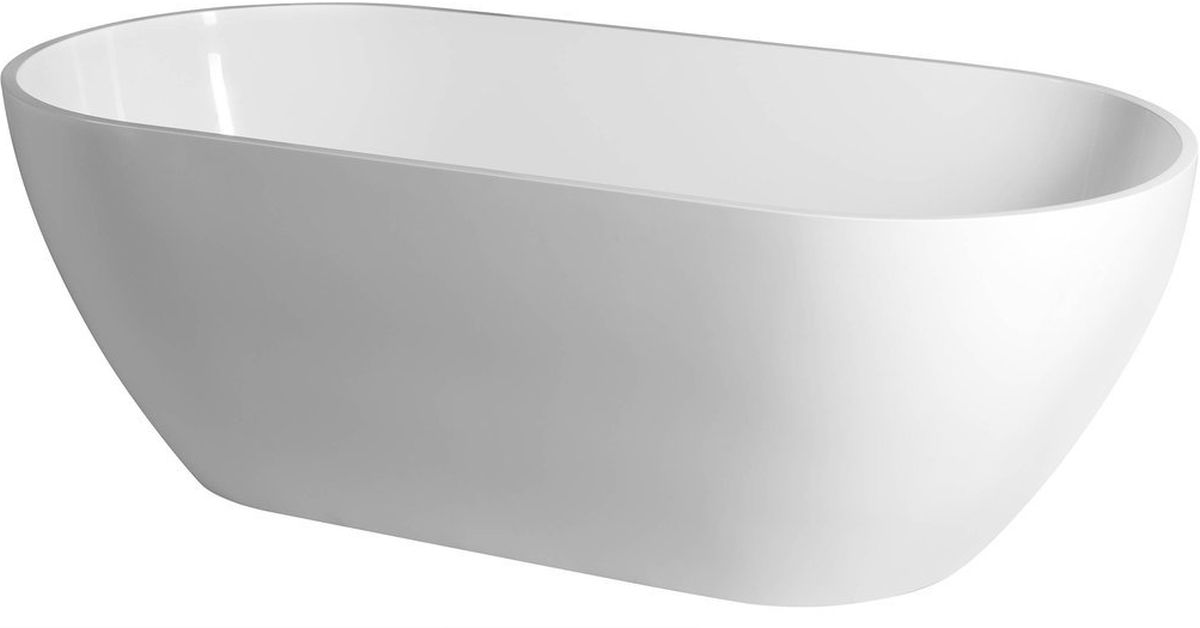 Polysan Reduta Freistehende Badewanne 171x81 cm oval weiß 72842