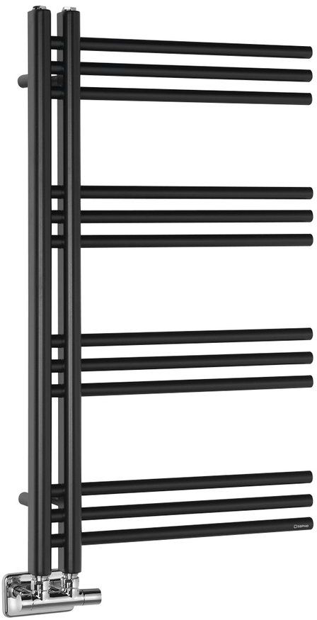 Sapho Dorlion Badheizkörper dekorativ 90x50 cm schwarz 1130-20
