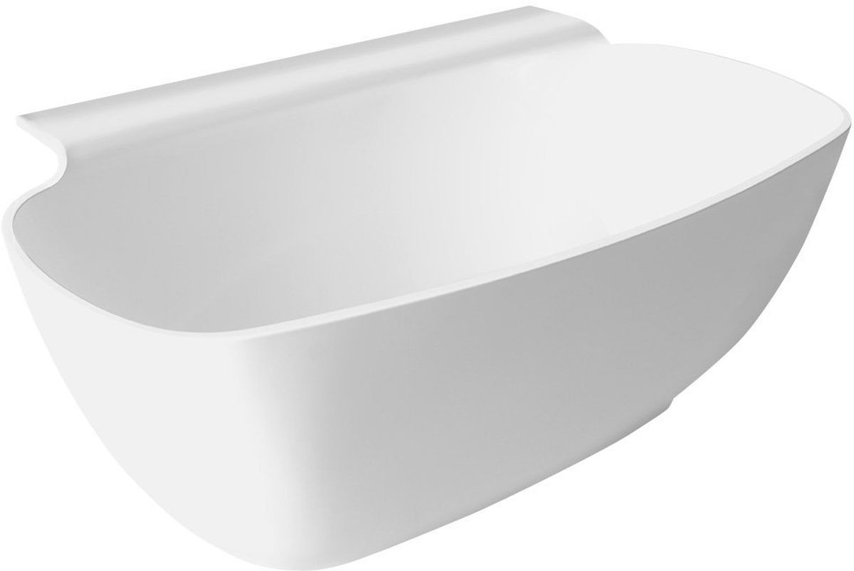 Polysan Nigra Vorwand-Badewanne 158x80 cm oval weiß 82511