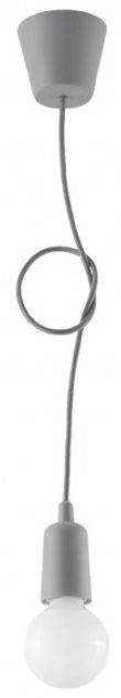 Sollux Lighting Diego Pendelleuchte 1x60 W grau/aschfarben SL.0575