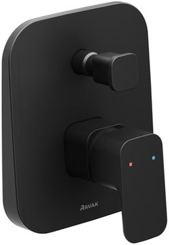 Ravak 10° Badewannen- und Duscharmatur Unterputz schwarz X070156