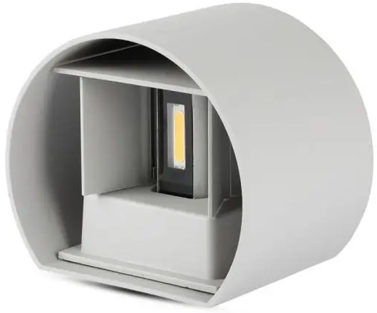 V-TAC Außenwandleuchte 1x6 W grau 7083