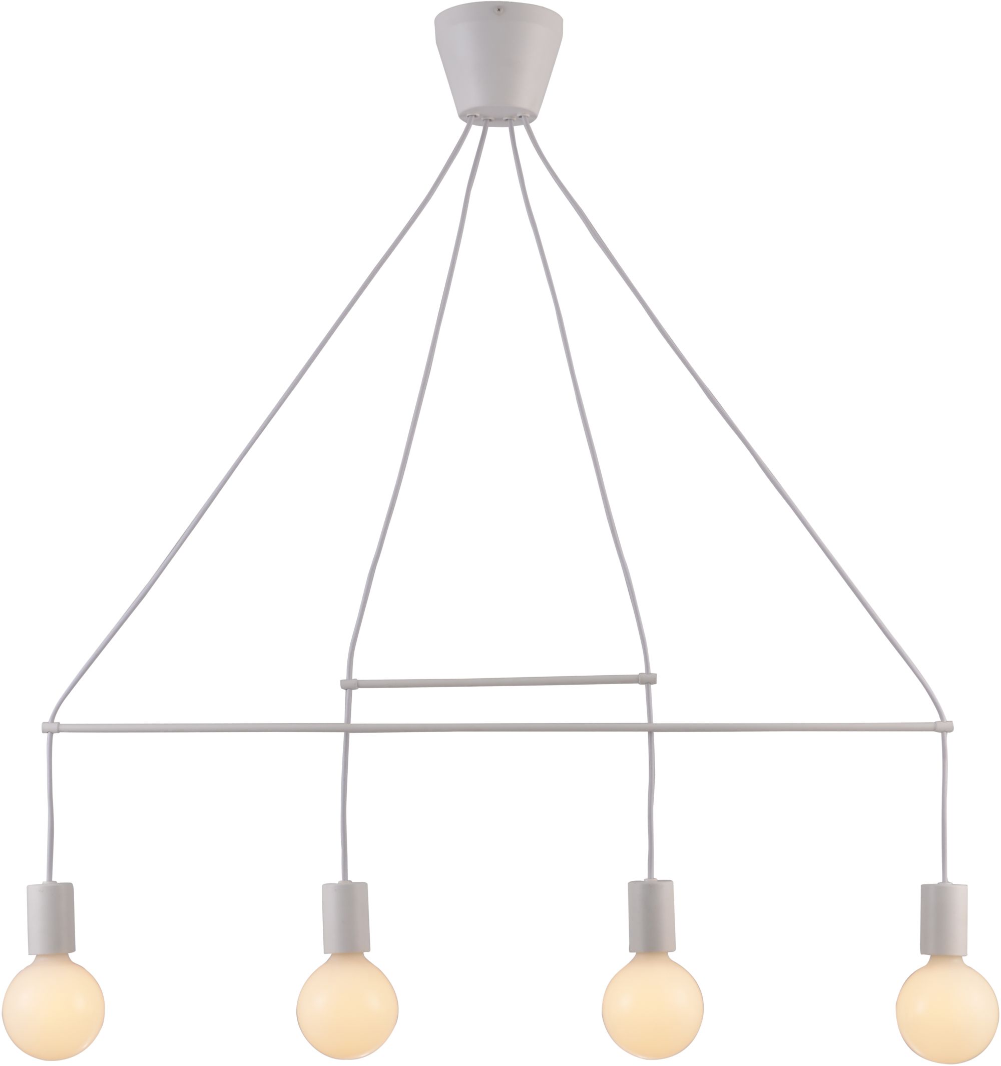 Candellux Alto Pendelleuchte 4x40 W weiß 34-70906