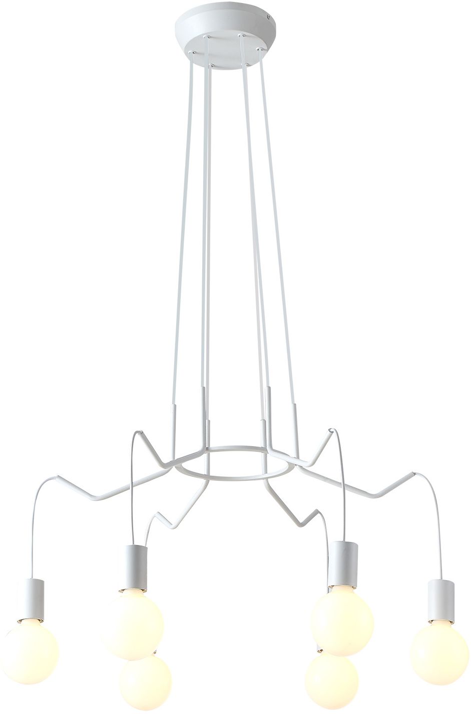 Candellux Basso Pendelleuchte 6x40 W weiß 36-71026