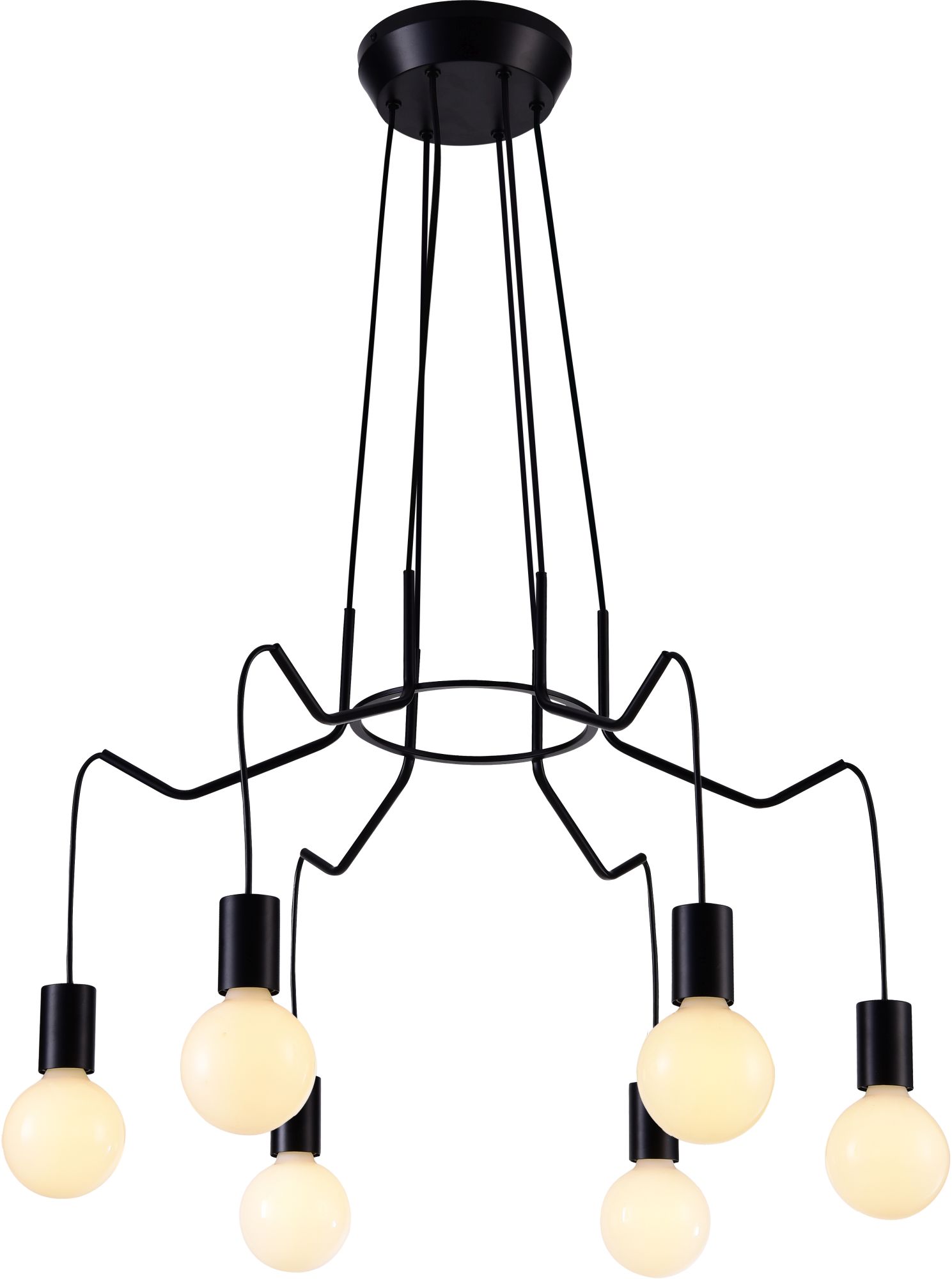 Candellux Basso Pendelleuchte 6x40 W schwarz 36-71033