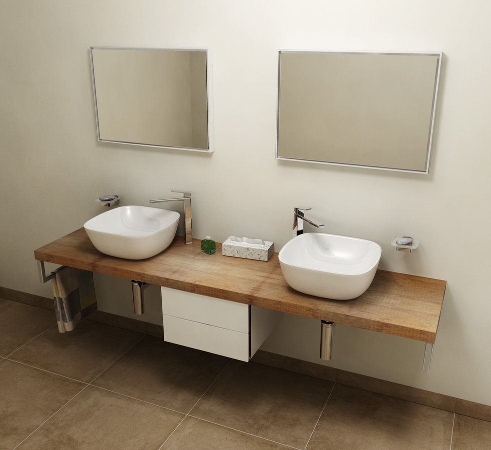 Sapho Avice Waschtischplatte 220x49.5 cm graphit-holz AV228