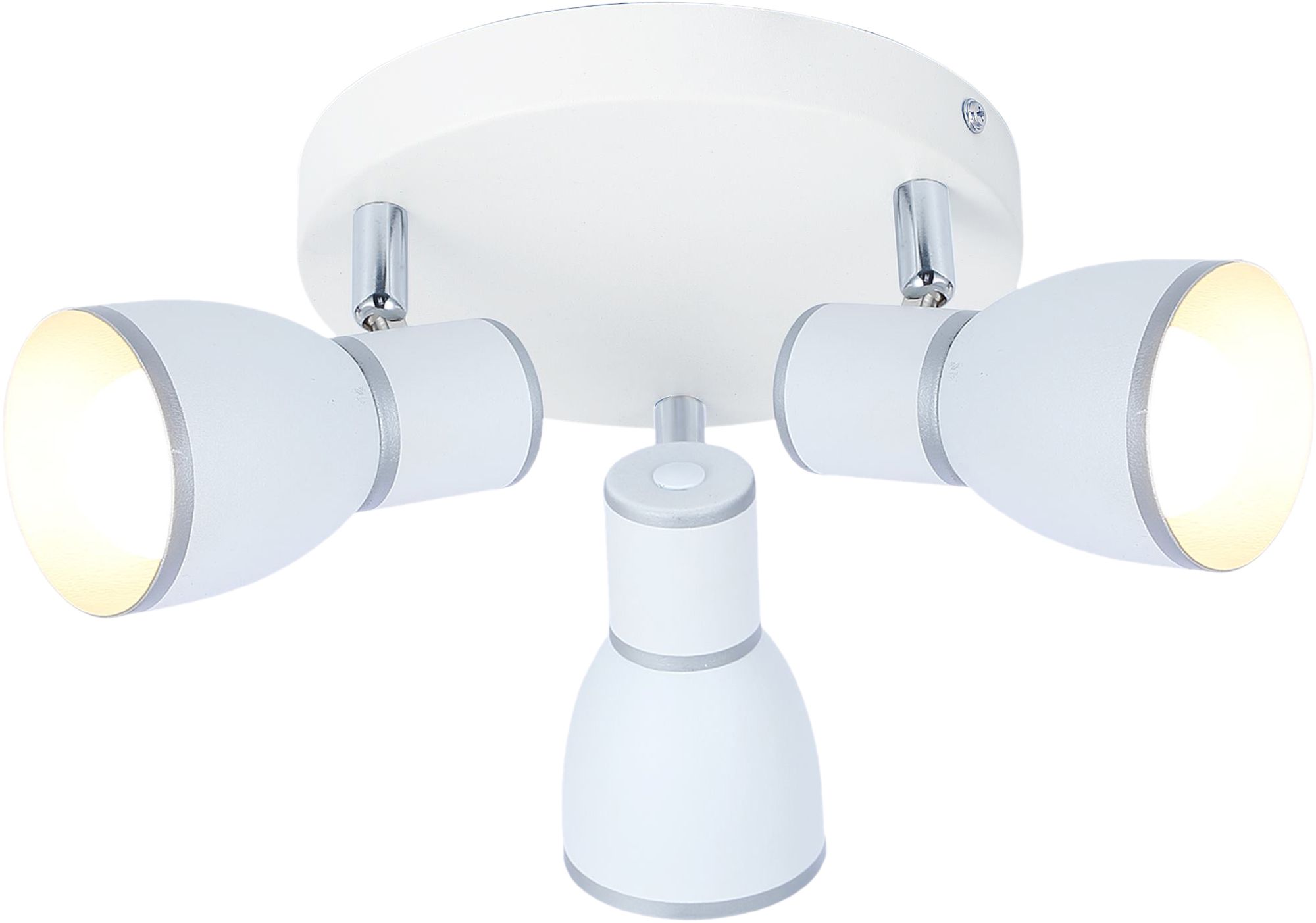 Candellux Fido Deckenlampe 3x40 W weiß-chrom 98-63397