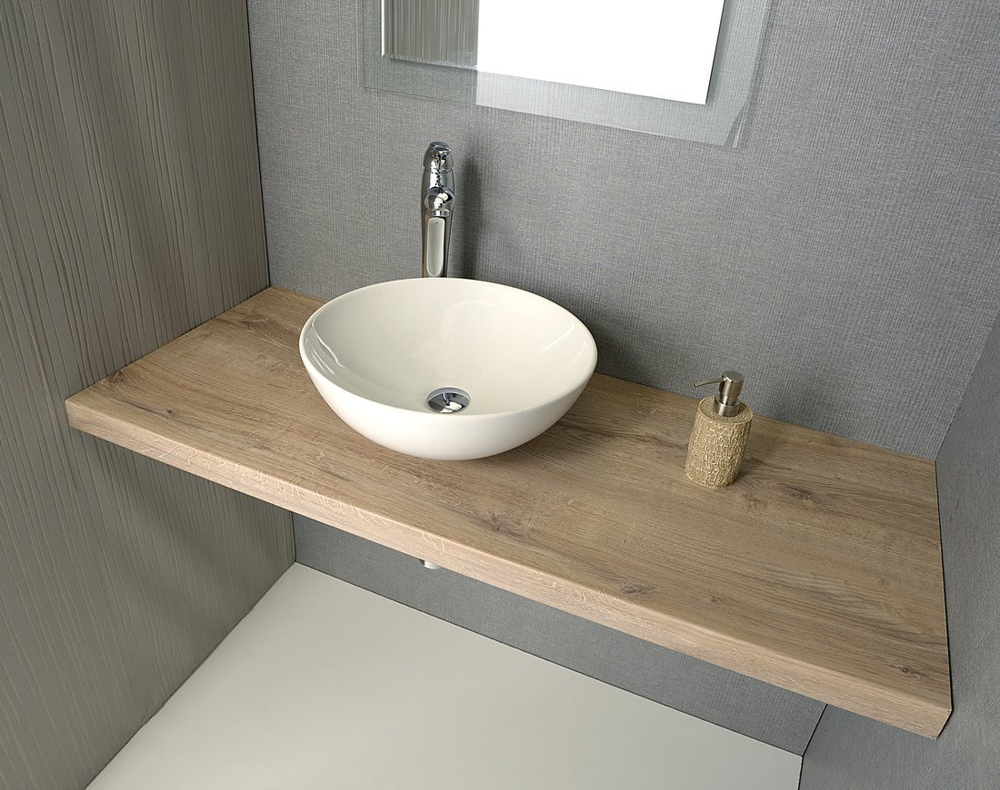 Sapho Avice Waschtischplatte 60x49.5 cm eiche AV64