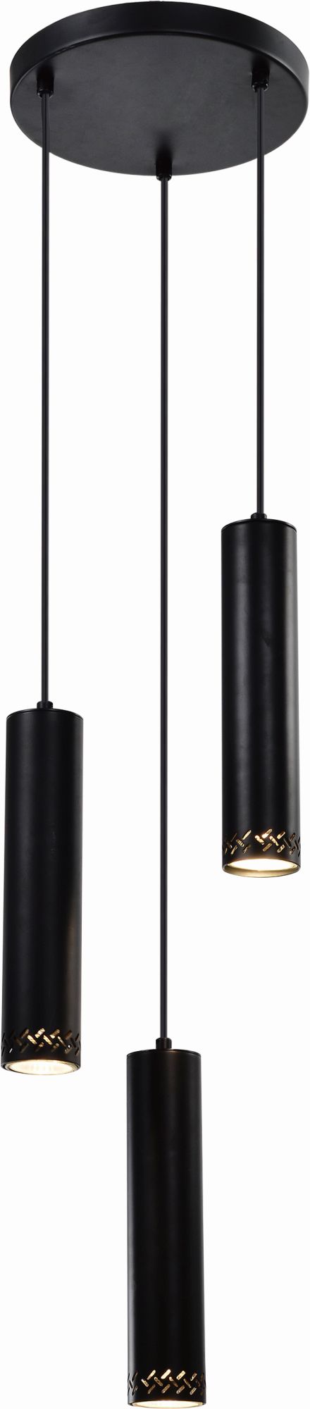 Candellux Tubo Pendelleuchte 3x25 W schwarz 33-79084