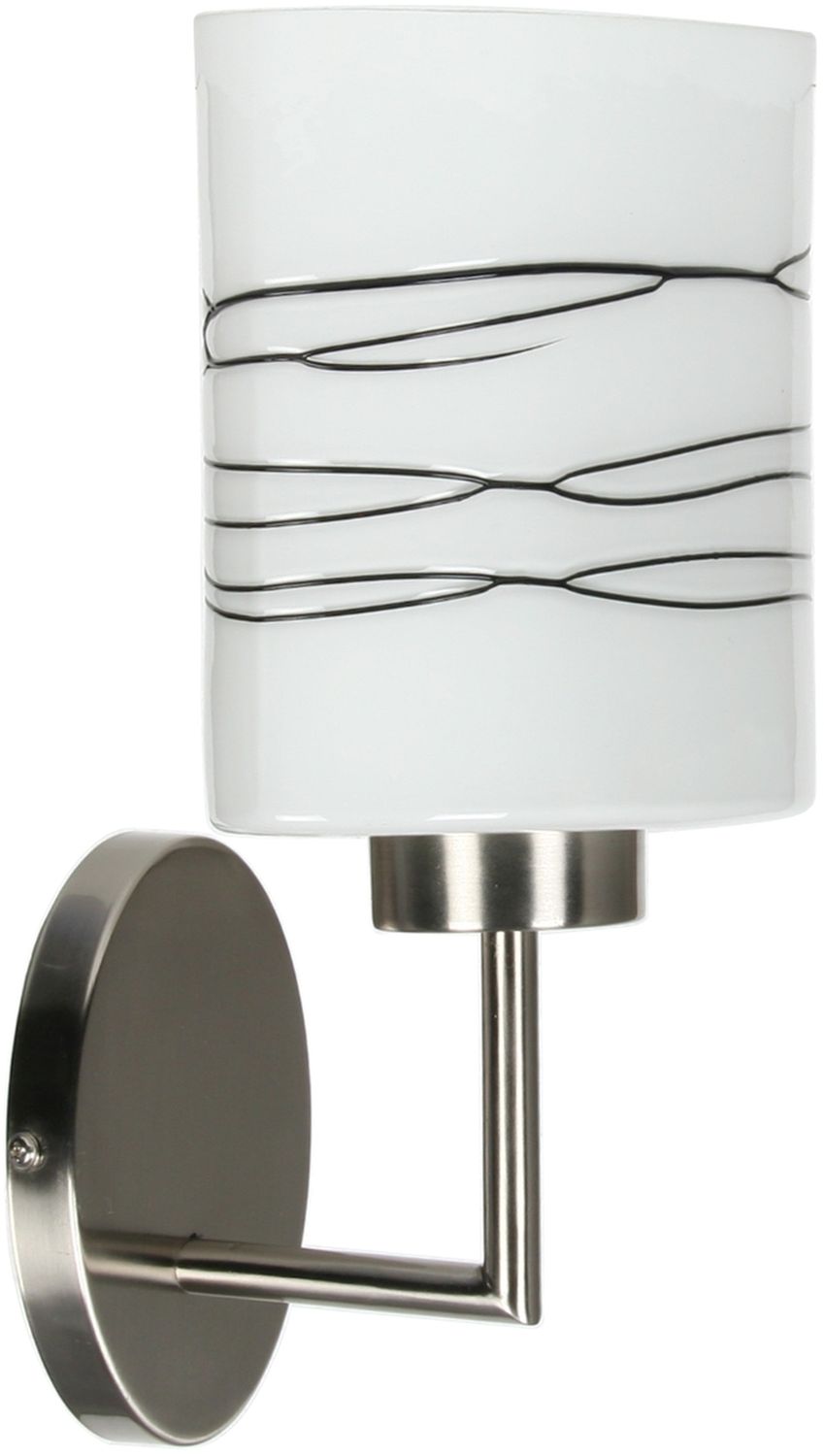 Candellux Visola Wandleuchte 1x60 W weiß-braun-nikel 21-10363