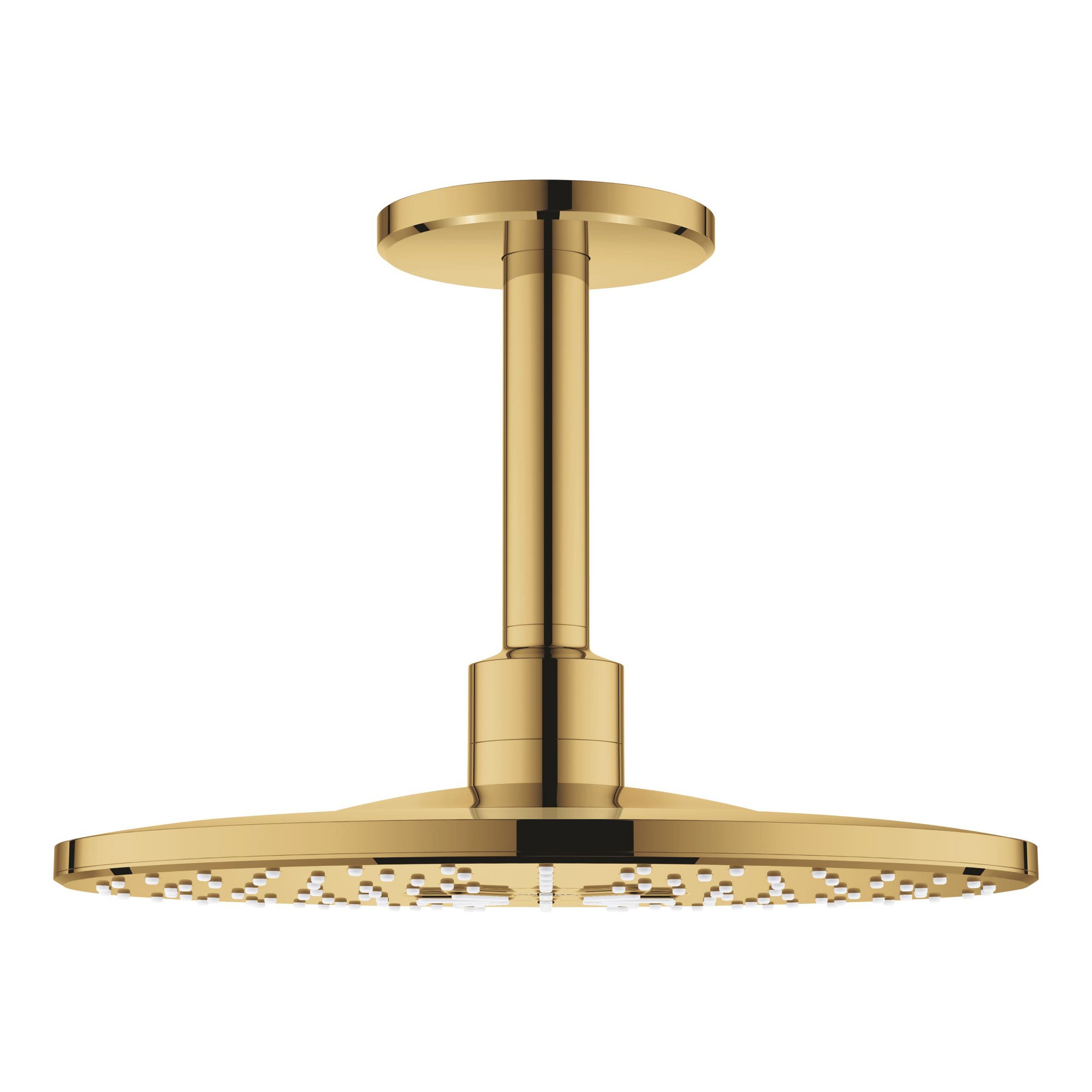 Grohe Rainshower Kopfbrause mit Brausearm 31x31 cm rund Cool Sunrise 26477GL0
