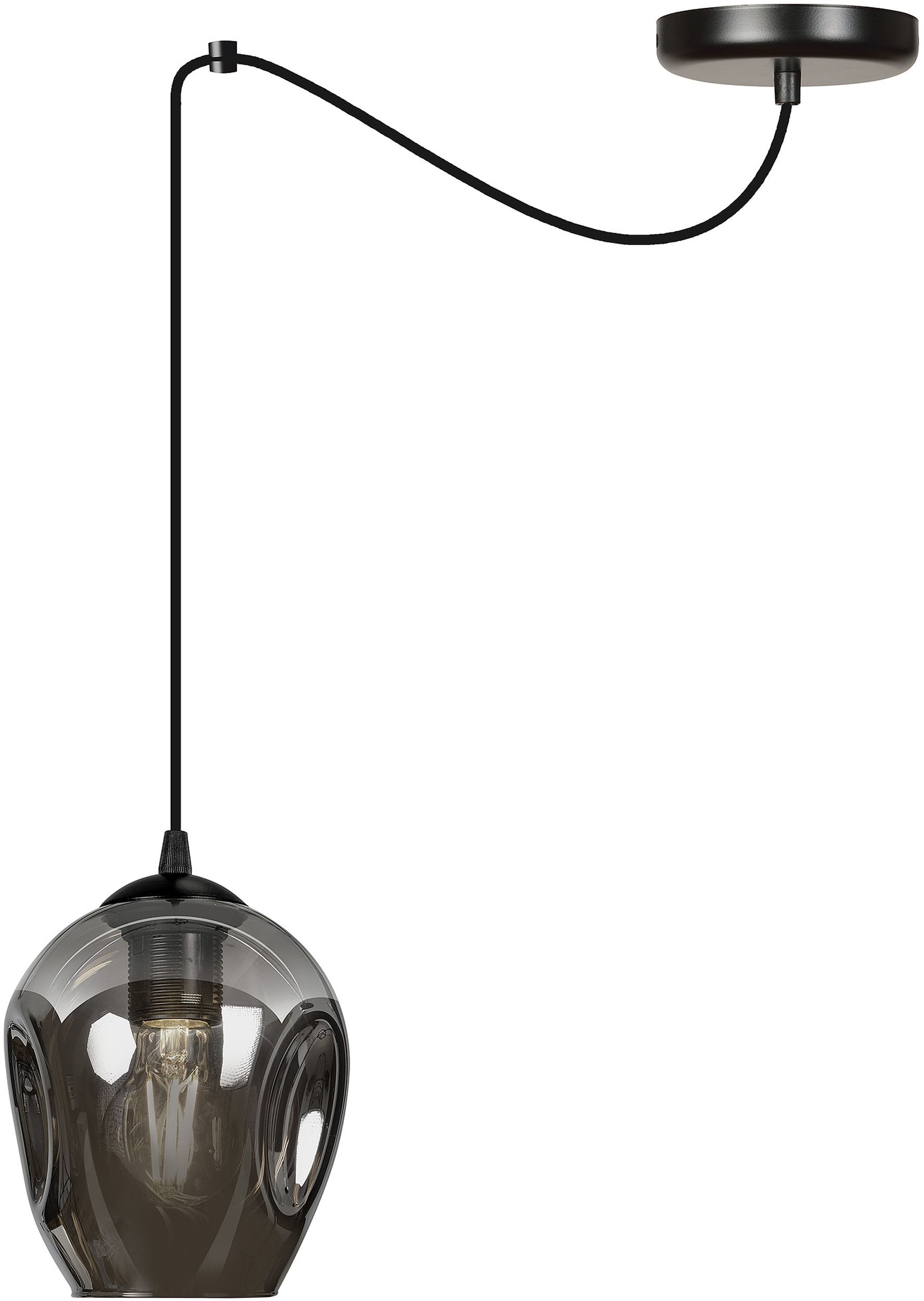 Emibig Level Pendelleuchte 1x15 W schwarz-graphit 757/1