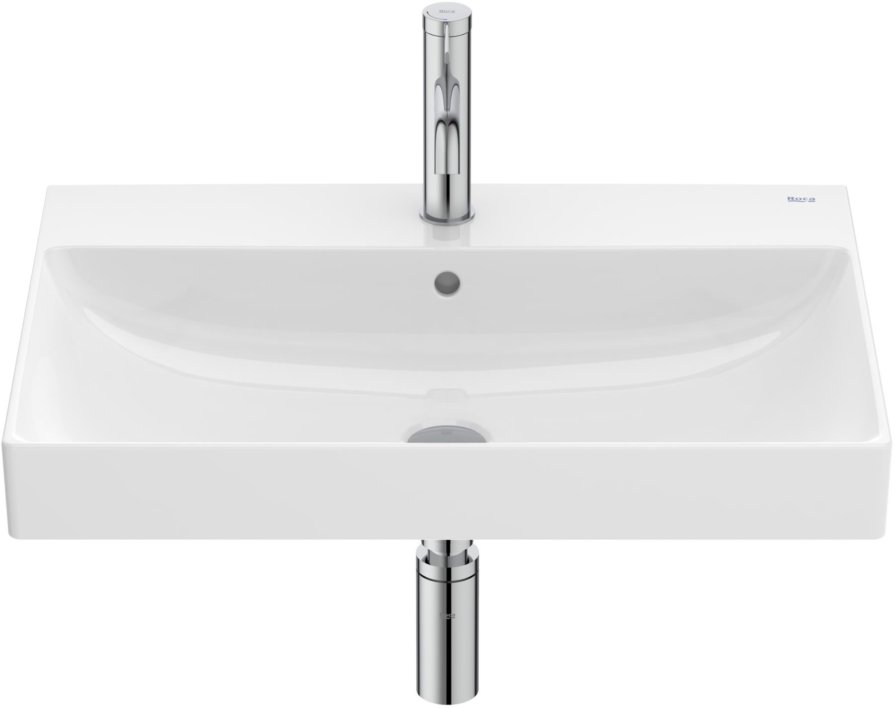 Roca Ona waschbecken 65x46 cm rechteckig klassisch weiß A327687000